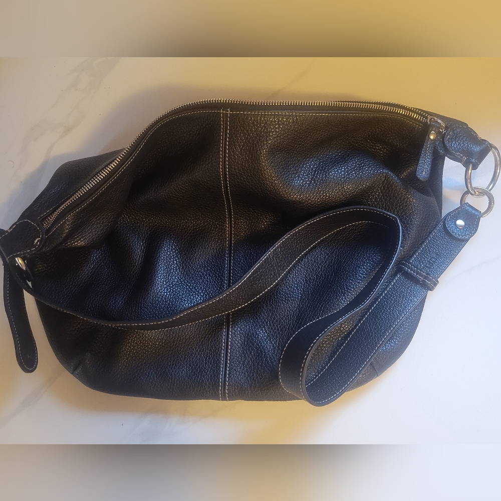 Furla Black Leather Crossbody Bag